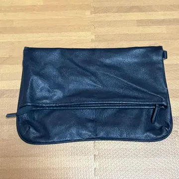 GLOBAL WORK 글로벌 워크 가죽 느낌 클러치백 네이비
