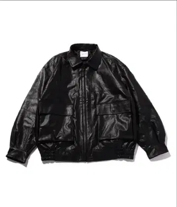 프릭스스토어 페이크 가죽 자켓 블랙
