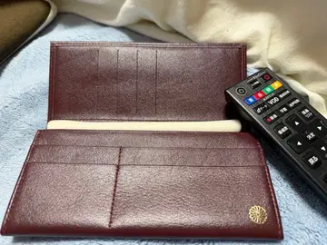 황거매점 가죽 장지갑 (보르도 색상)