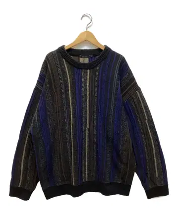 니트 스웨터 블랙 블루