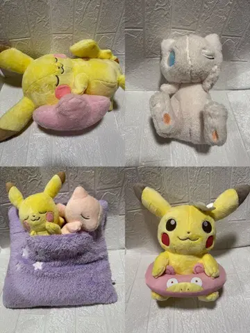 피카츄 뮤우 봉제 인형 세트