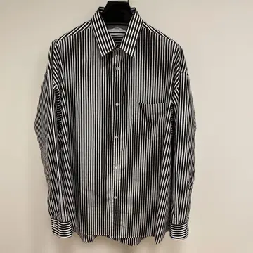 그라프 페이퍼 오버 사이즈 레귤러 카라 셔츠 브로드 스트라이프 1