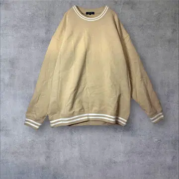 a2558 [빔즈하트] 맨투맨 트레이닝복 기모 플리스 베이지