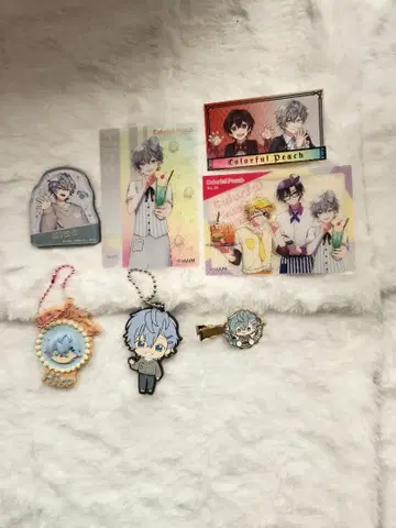 컬러풀 피치 키링/마그넷 카드/헤어핀/씰 히로 씨