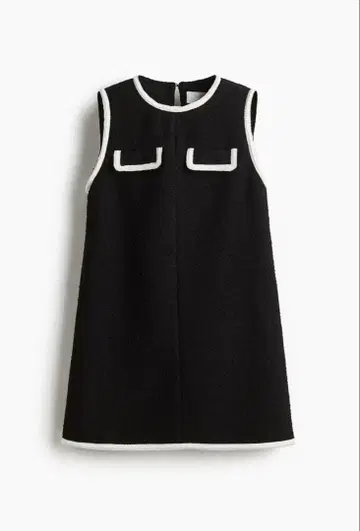 미사용 택 포함 H&M 슬리브리스 미니 원피스 블랙