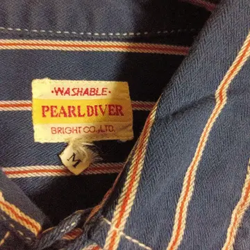 PEARL DIVER 펄 다이버 스트라이프 빈티지 셔츠