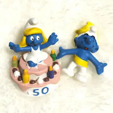 레어 스머프 스머페트 50주년 피규어 마스코트 SMURFS