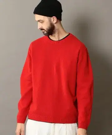 유나이티드 애로우즈 울 100% 크루넥 니트 스웨터 L 사이즈