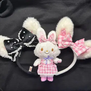 산리오 퓨로랜드 위시미멜 머리띠 봉제 인형 키링