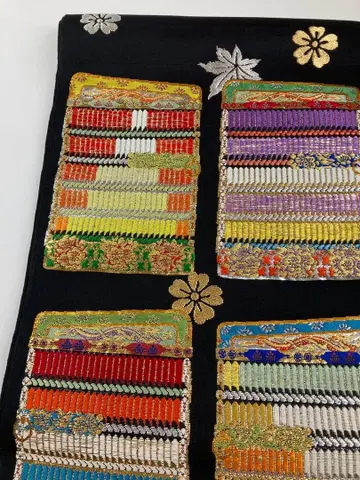 이모니시키 류무라 헤이조제 후쿠로 오비 새상품급 블랙 베이스