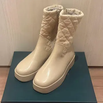 [ 익명 배송 ] RANDA * 우천 겸용 퀼팅 볼륨 밑창 부츠