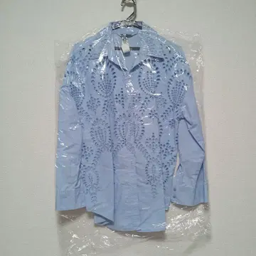 ZARA 스카이블루 레이스 긴팔 셔츠 긴팔 셔츠