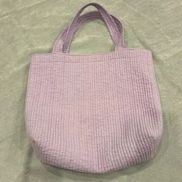 비오는날 바흐 라벤더 퀼팅 토트백