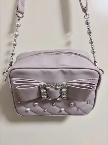 NOEMIE 노에미 아가씨 비쥬 리본 숄더백 핑크