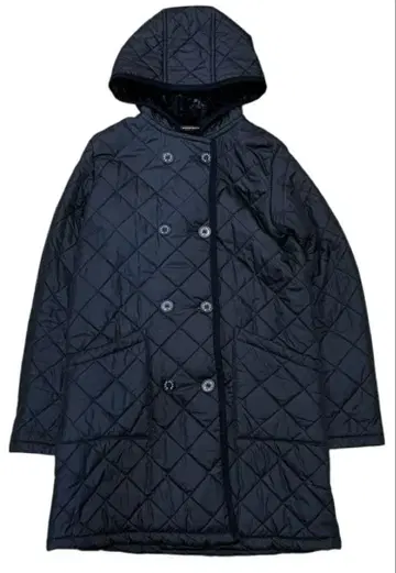 Mackintosh 보아 퀼팅 코트 블랙 34