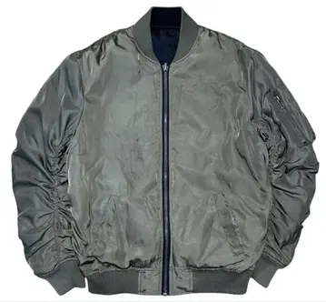 ENVYM 충전솜 다운 리버서블 자켓 블루종 MA-1