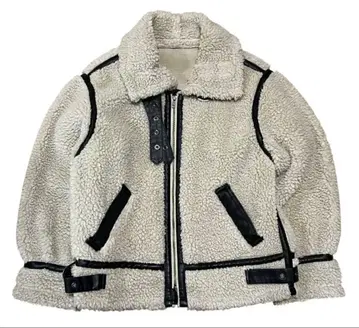 Ungrid 언그리드 보아 무스탕 블루종 베이지 계열