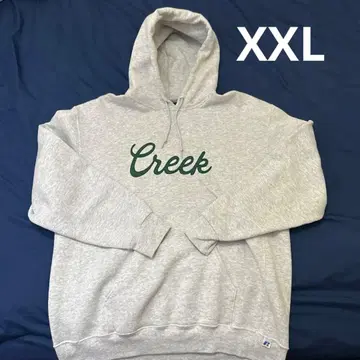 Creek 후드 부착 후드티 그레이 XXL