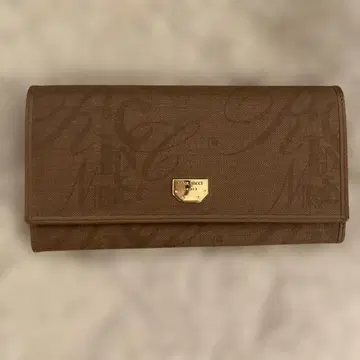NINA RICCI 로고 장지갑 브라운