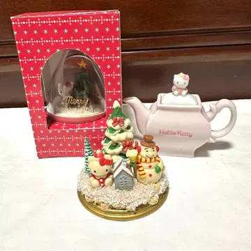 레어 산리오 헬로키티 헤이세이 레트로 미니 트리 오르골 묶음 판매