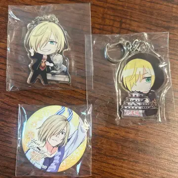 유리!!! 유리오 캔뱃지 아크릴 키링 3개 세트