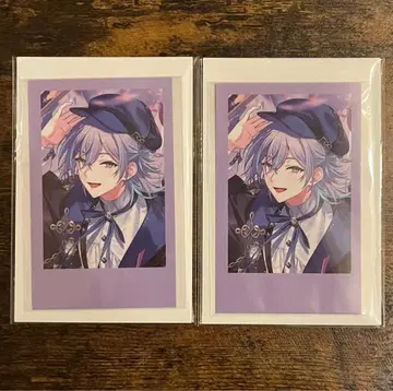 니지산지 생일 굿즈 폴라로이드풍 카드 호시미치 쇼 2장 세트