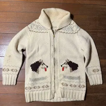 빈티지 코위찬 니트 허스키