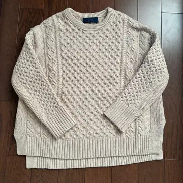 SHIPS 쉽스 케이블 니트 스웨터 베이지