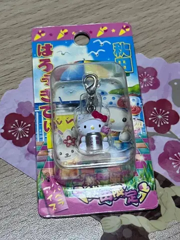 헬로키티 스트랩 아키타 한정판 바바베라 아이스