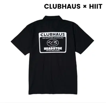 CLUBHAUS 블랙 피케 셔츠 L
