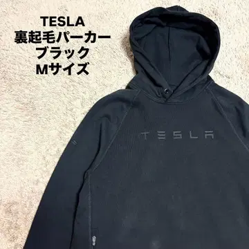 TESLA 풀오버 후드티 블랙 속기모 M 사이즈