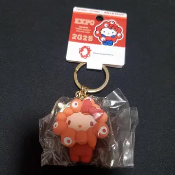 산리오 미야쿠미야쿠 입체 마스코트 최애 컬러 키링 키티