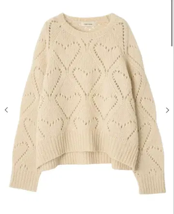 COCO DEAL 하트 무늬 니트 코코딜