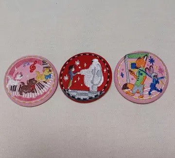 디즈니 자수 캔뱃지 3개 세트