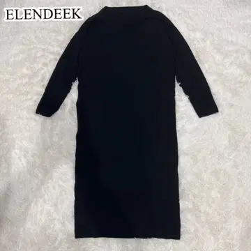 새상품급 ELENDEEK 엘렌딕 사이드 슬릿 원피스 블랙