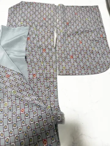 기하학 패턴 레트로 기모노 코몬