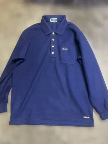 ellesse 네이비 피케 셔츠 플리스 따뜻함
