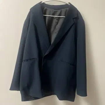 PUBLIC TOKYO 네이비 테일러드 자켓