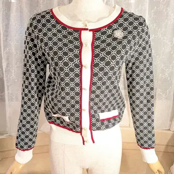 슈퍼 뷰티 가디건 38 크리스탈 장식 버튼