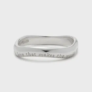 NOJESS [미사용 새상품] 메시지 실버 반지 13호