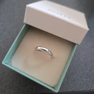 NOJESS [미사용 새상품] 메시지 실버 반지 13호