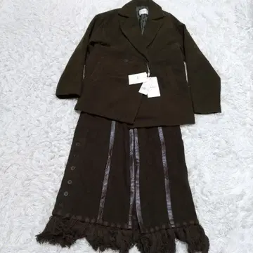 택 포함 새상품 아메리 자켓 코트 셋업 원피스 프린지