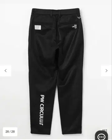 PW CIRCULIT 골프 방풍 본딩 팬츠 블랙