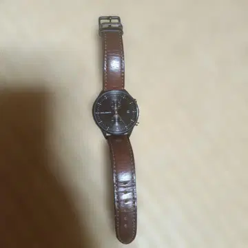 폴 헨티 손목시계 브라운 가죽