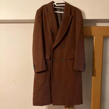 더블 브레스트 롱 코트 이탈리아제