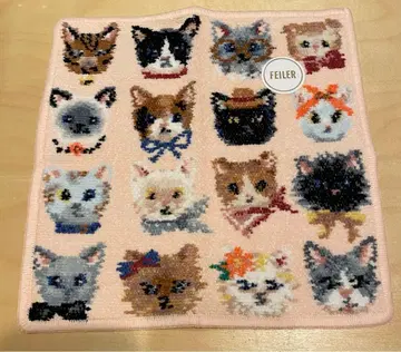 FEILER 러브러리 프리티캣츠 손수건 미사용 새상품