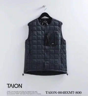 TAION 마운틴 크루넥 라이트 다운 베스트 D.NAVY L