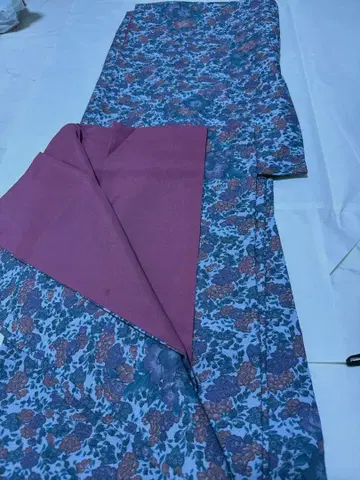 꽃무늬 코몬 기모노 폴리 워셔블 기모노