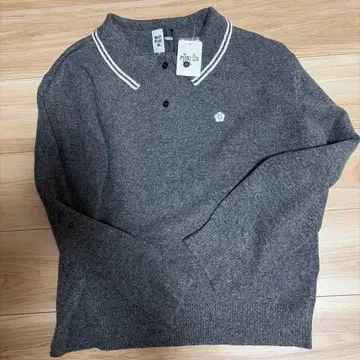 마리콴트 미사용 새상품 그레이 니트