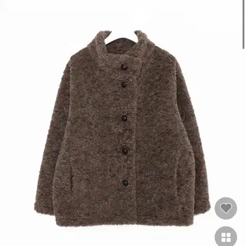 보아 버튼 하프 코트 nugu CANIE 누그